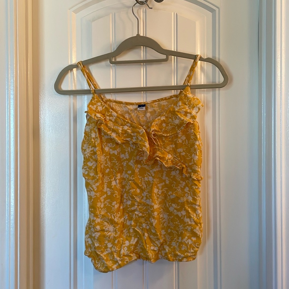 Yellow old navy tank top